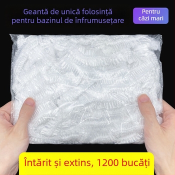 Saci de unică folosință pentru bazinul facial din salonul de înfrumusețare – sacoșe elastice din plastic – set complet