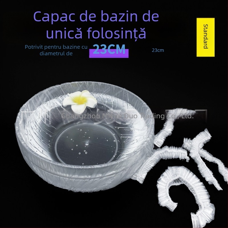 Saci de unică folosință pentru bazinul facial din salonul de înfrumusețare – sacoșe elastice din plastic – set complet