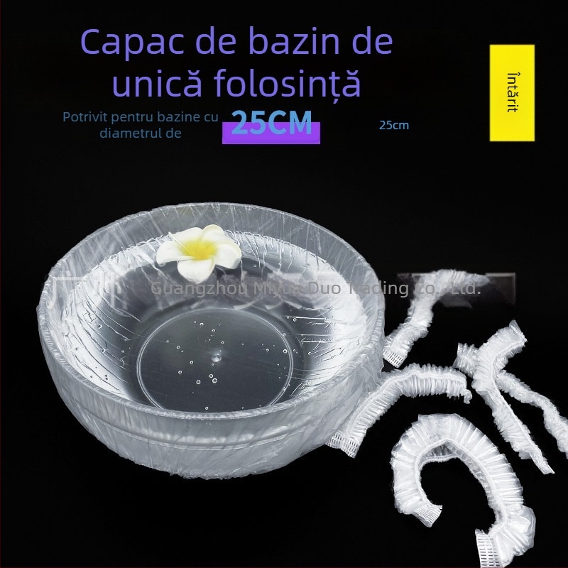 Saci de unică folosință pentru bazinul facial din salonul de înfrumusețare – sacoșe elastice din plastic – set complet