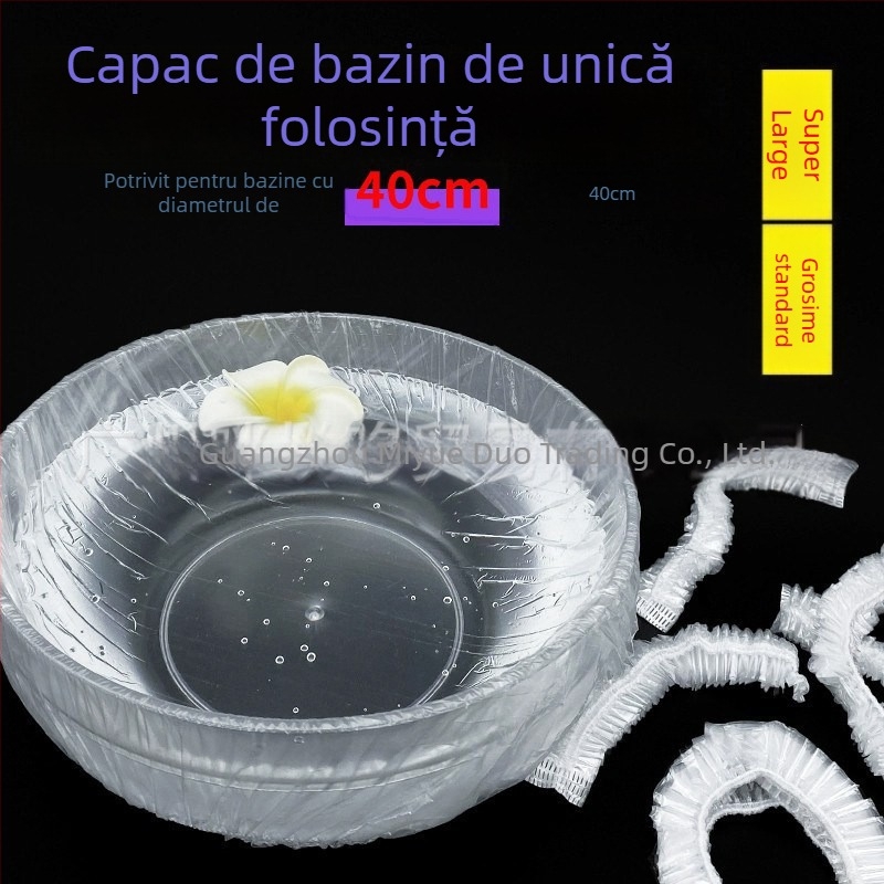 Saci de unică folosință pentru bazinul facial din salonul de înfrumusețare – sacoșe elastice din plastic – set complet