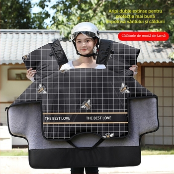 Xintengbo husă de parbriz din PVC impermeabilă pentru vehicule electrice — design dintr-o bucată, ediție de iarnă, compatibilă cu tricicluri și vehicule electrice