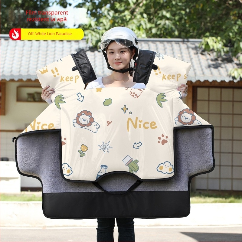 Xintengbo husă de parbriz din PVC impermeabilă pentru vehicule electrice — design dintr-o bucată, ediție de iarnă, compatibilă cu tricicluri și vehicule electrice