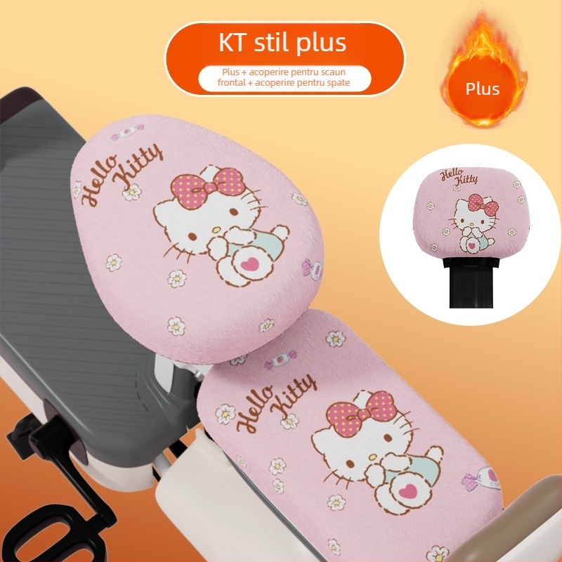 Husă pentru scaun de vehicul electric - iarnă, pluș, universală; Material: pluș; Umplutură: altul; Personalizare: Nu