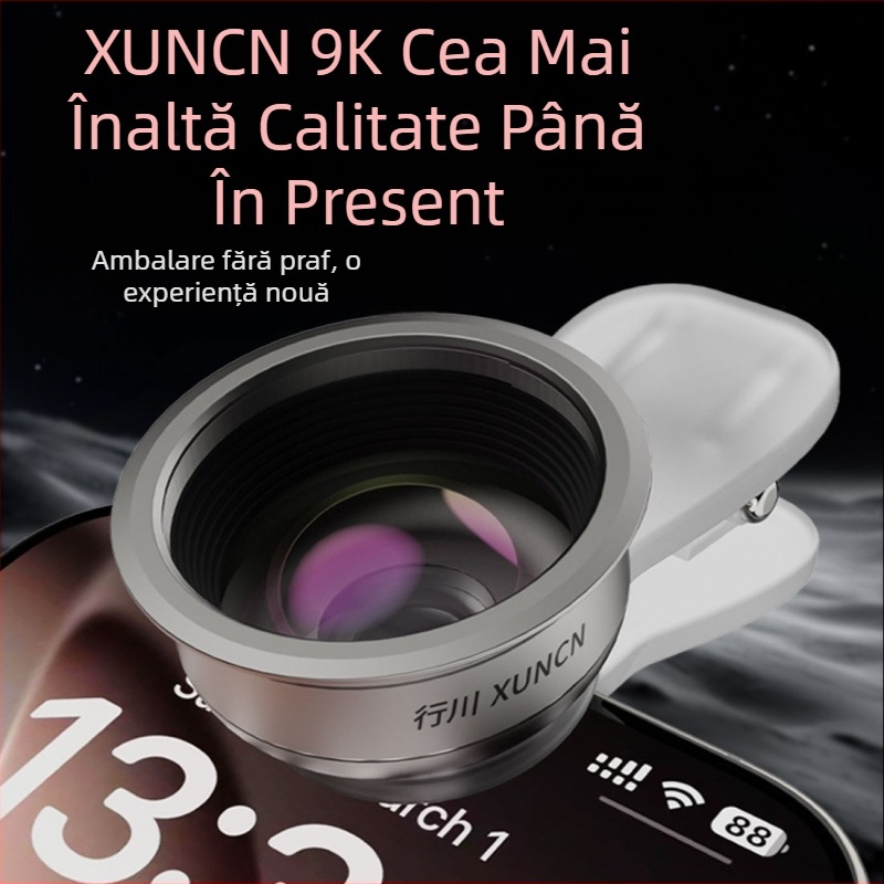 Xingchuan 9K Lentilă cu unghi larg pentru telefonul mobil – lentilă dublă pentru transmisiile live și macro