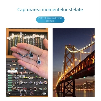 DM-08 Filtru de lentilă Stea pentru telefonul mobil — Fotografiere pe timp de noapte, diametru 52 mm, lungime 8,5, greutate 30 g