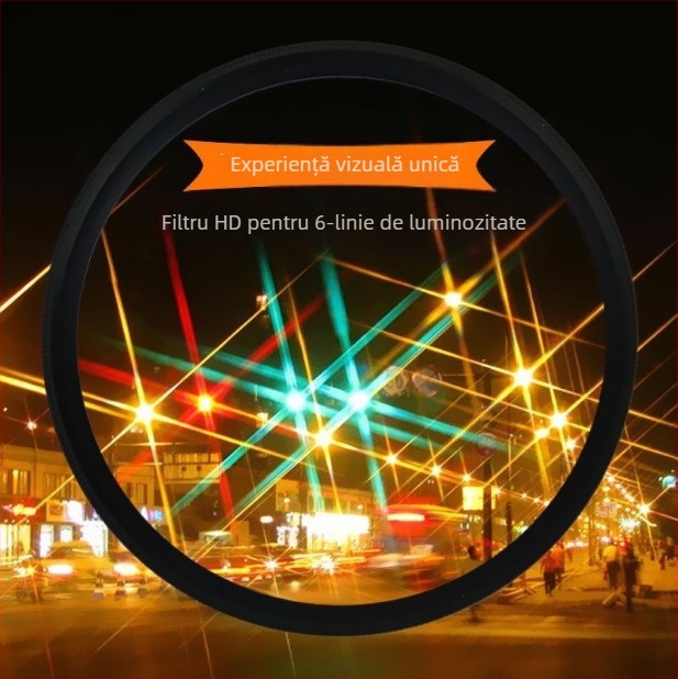 DM-08 Filtru de lentilă Stea pentru telefonul mobil — Fotografiere pe timp de noapte, diametru 52 mm, lungime 8,5, greutate 30 g