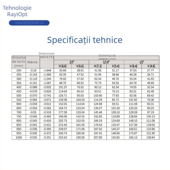 Lane UL3520A-23 Cameră HD industrială, compatibilă cu obiective de 2MP/3MP/5MP, fără încălzire