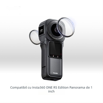 Capac de protecție pentru obiectiv Insta360 ONE RS Leica panoramic (Shadow Stone) — prelucrare OEM; ambalaj: husă din silicon pentru oglindă; lansare pe piață 2022; serviciu post-vânzare în trei pachete