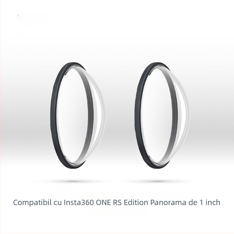 Capac de protecție pentru obiectiv Insta360 ONE RS Leica panoramic (Shadow Stone) — prelucrare OEM; ambalaj: husă din silicon pentru oglindă; lansare pe piață 2022; serviciu post-vânzare în trei pachete