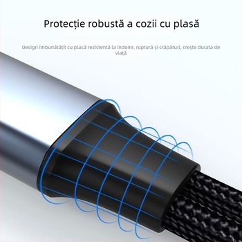 Adaptor audio 3,5 mm la Type-C cu încărcare, convertor 2 în 1 pentru căști, compatibil cu Apple, Huawei, Xiaomi, Samsung, Oppo și Vivo