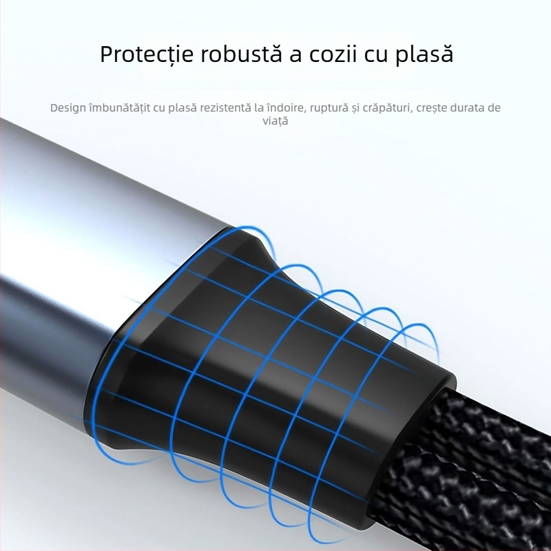 Adaptor audio 3,5 mm la Type-C cu încărcare, convertor 2 în 1 pentru căști, compatibil cu Apple, Huawei, Xiaomi, Samsung, Oppo și Vivo