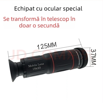 Desnai obiectiv teleobiectiv pentru telefon, 28x zoom, pentru filmări la concerte și festivaluri, cameră HD