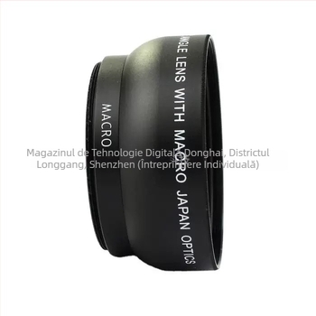 Adaptor obiectiv 52mm 0.45x pentru unghi larg și macro, pentru interfața reversibilă a obiectivului - 2 piese în 2 grupuri, filtru 58mm, distanță focală 120