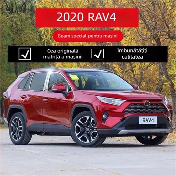 Bandă decorativă din oțel inoxidabil pentru ferestrele Toyota RAV4 (2020–2021)