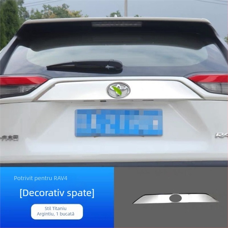 Bandă decorativă din oțel inoxidabil pentru ferestrele Toyota RAV4 (2020–2021)