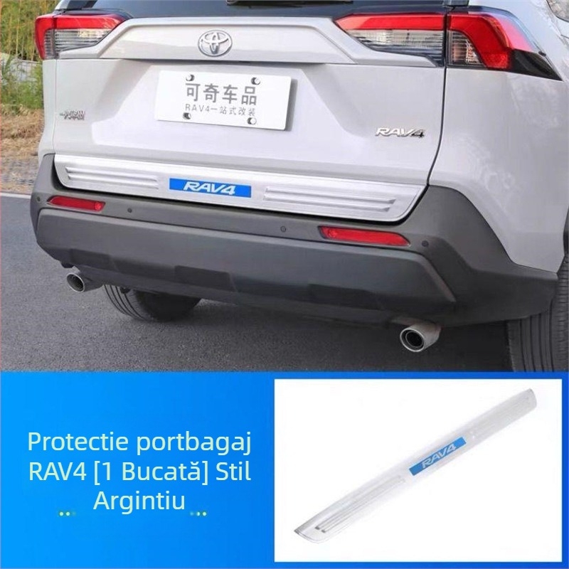 Bandă decorativă din oțel inoxidabil pentru ferestrele Toyota RAV4 (2020–2021)