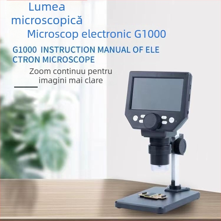 GAOSUO G1000 microscop LCD digital stereo, cameră industrială, 1000x mărire