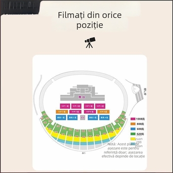Lentilă teleobiectiv pentru smartphone, telescop extern cu zoom pentru înregistrări de concerte, compatibil Halebor