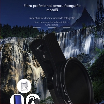 Filtru ND2-400 reglabil pentru telefoane – filtr neutral, pentru concerte, anti-laser și protecție împotriva expunerii, compatibil cu Apple, Huawei, Xiaomi, Vivo