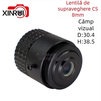 Lentilă de supraveghere CS, focală 6mm, diafragmă F1.4, unghi de vizualizare 90°, diametru filtru Ø22mm