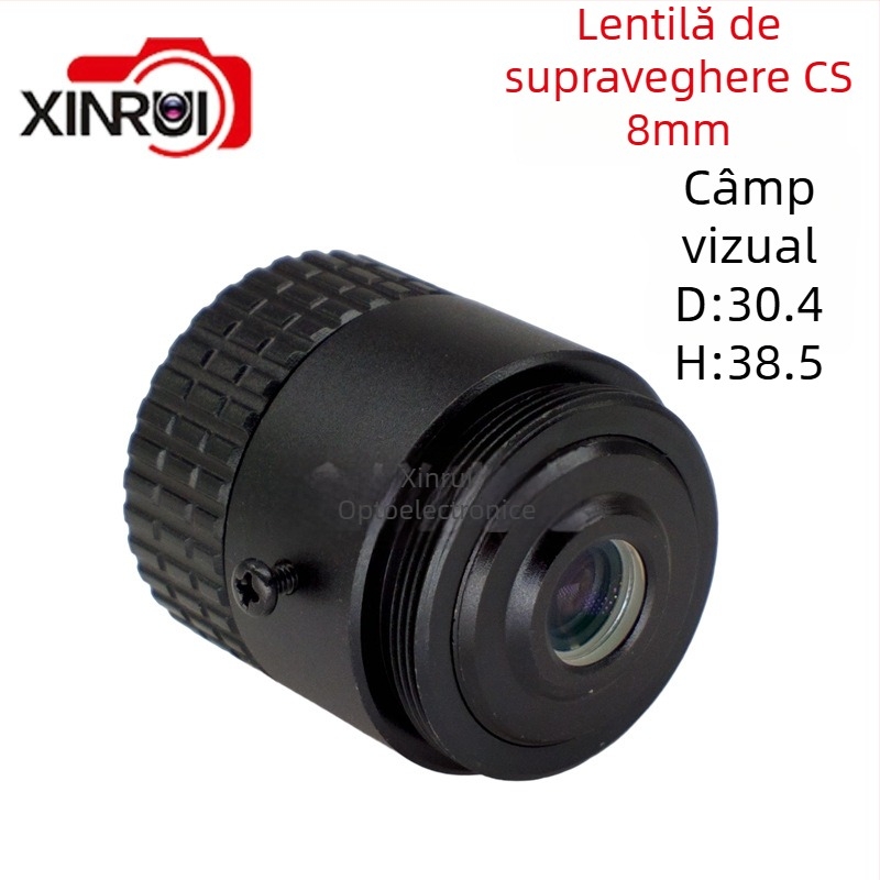 Lentilă de supraveghere CS, focală 6mm, diafragmă F1.4, unghi de vizualizare 90°, diametru filtru Ø22mm