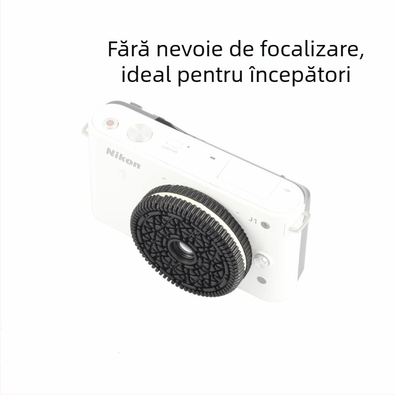 Obiectiv Nikon 1 montură, 32 mm f/10 pan-focus, fix focal, pentru camere fără oglindă, greutate ~30 g