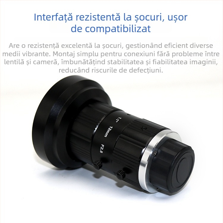 CS-Chensheng FA obiectiv fix pentru camere industriale, interfață C, distorsiune redusă, imagine ultra clară