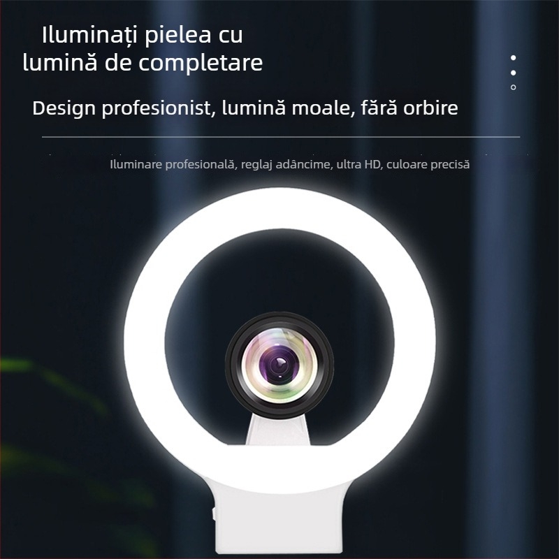JOVOCN JV-M1 Obiectiv Macro cu Iluminare pentru Fotografii de Gene, Bijuterii și Frumusețe — Compatibil cu Brand General și Model General