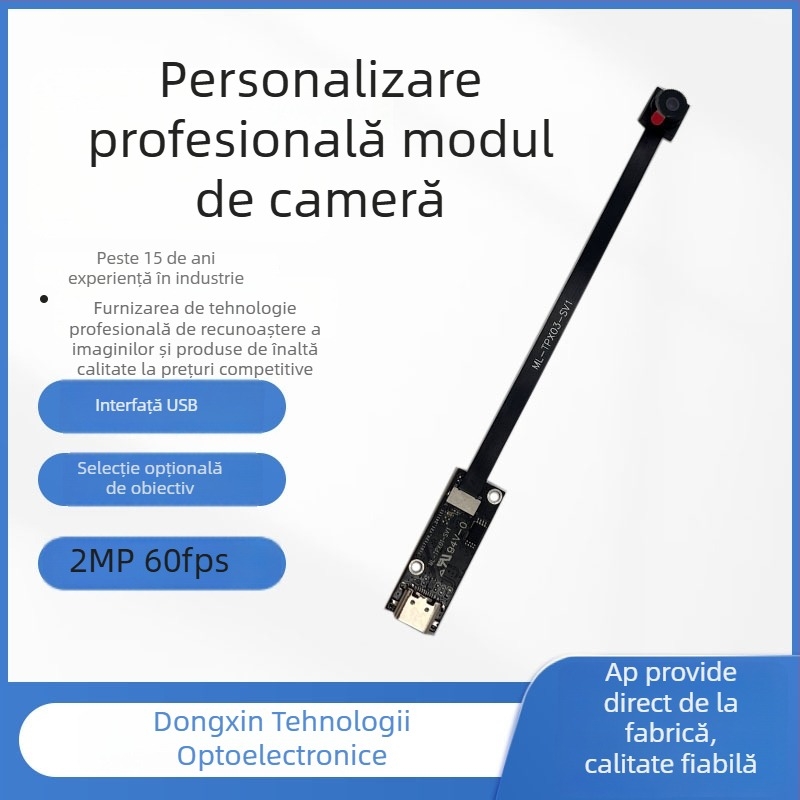 Modul cameră USB, senzor 2.0 MP, rezoluție 640x480, 30 FPS, USB 2.0, focalizare manuală