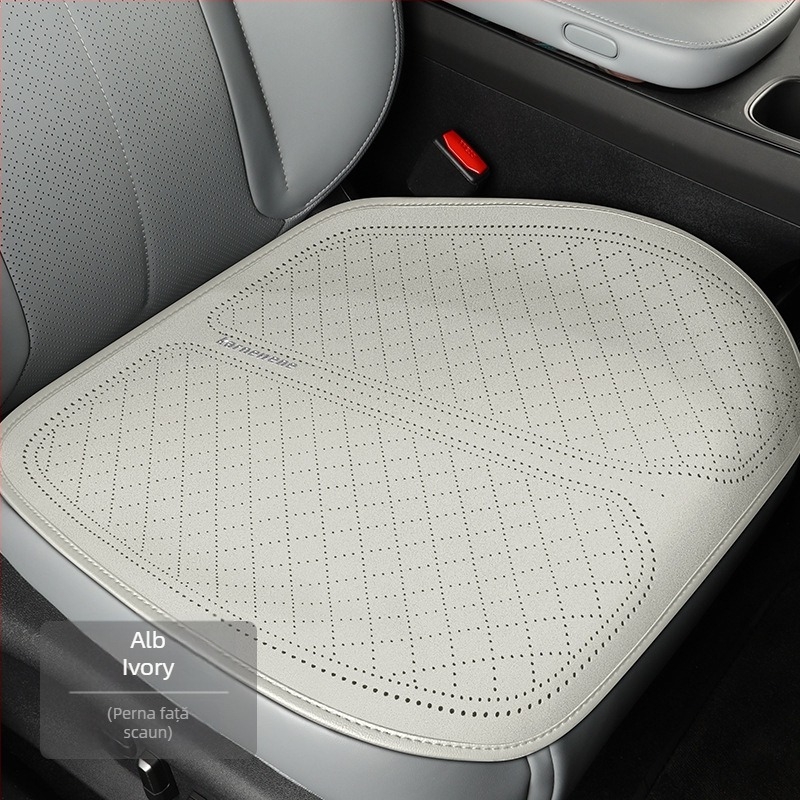 Set covoară șezut auto pentru toate anotimpurile, format din trei piese, țesătură antiderapantă din poliester și PET, respirabil vara, izolație termică iarna