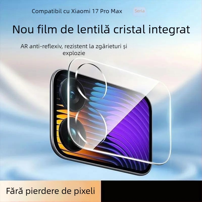Kit protecție ecran Xiaomi 17 Pro / 17 Pro Max: folie obiectiv, sticlă temperată pentru ecranul din spate, claritate HD, protecție anti-cădere pentru ecranul secundar
