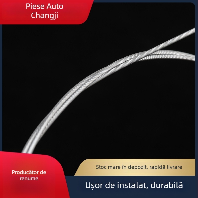 Set de nouă cabluri pentru motocicletă: cablu frână, cablu ambreiaj, cablu de accelerație, cablu frână față, cablu odometru