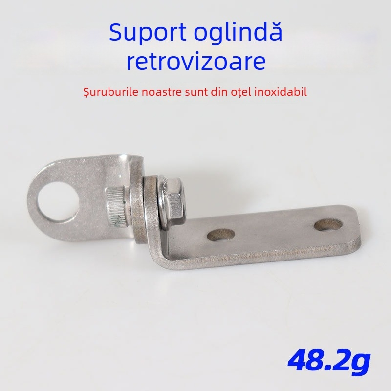 Suport din oțel inoxidabil pentru tijă oglindă motocicletă, pentru cameră, fix