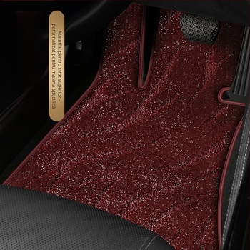 Covor de podea pentru mașină — impermeabil, rezistent la uzură, catifea întoarsă, talpă din piele, pentru mașină specială