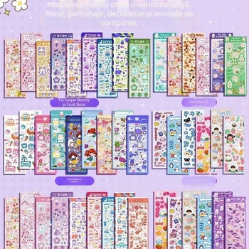 Set de stickere pentru copii - realizat manual, kit educațional, cadou de ziua de naștere