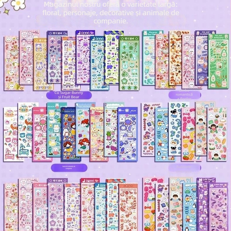 Set de stickere pentru copii - realizat manual, kit educațional, cadou de ziua de naștere