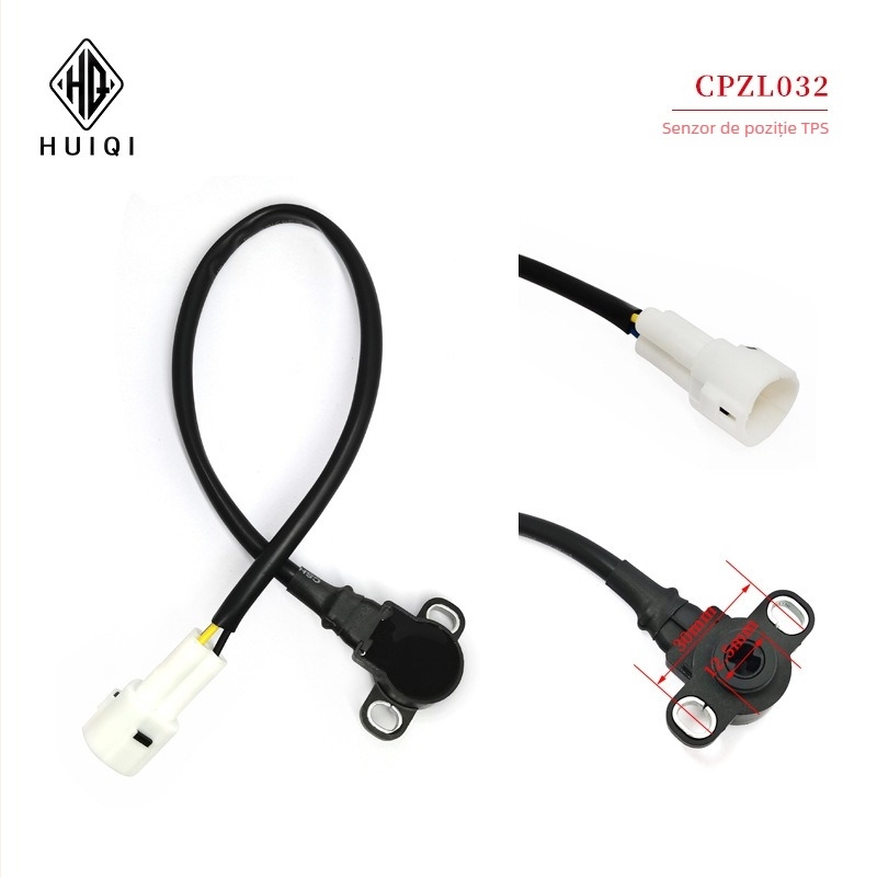 Senzor de poziție al ventilului de accelerație (TPS) pentru scuter Suzuki QS125T-3 QS150T-3 | Modele: 5EA-85885-00, 014Y18 | Tip senzor: National Three Motorcycle TPS Position Sensor | Greutate: 26g