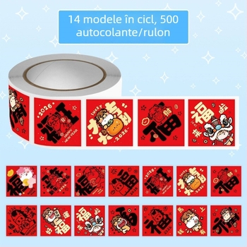 2000 de autocolante cu binecuvântări pe sul pentru Anul Calului – decor DIY pentru jurnal și pungă cadou