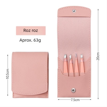 Ashby set pensete sprânene din oțel inoxidabil, 4 piese, origine Yangjiang