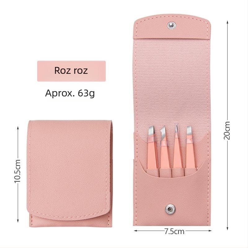 Ashby set pensete sprânene din oțel inoxidabil, 4 piese, origine Yangjiang