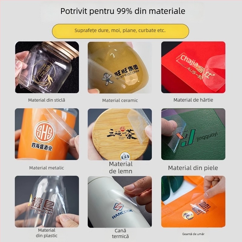 Kit de etichete pentru cameră cu transfer UV, decor pentru logo-ul obiectivului și etichetă de cristal pentru ecran