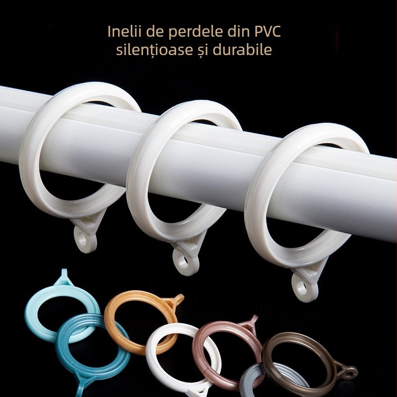 WGJSL Șină pentru perdele, aliaj de aluminiu, accesorii cu role, pentru toate tipurile de perdele