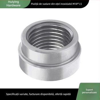 Piuliță de sudură pentru țeavă de eșapament, senzor de oxigen, oțel inoxidabil 304, universală, non-standard, prelucrare la comandă