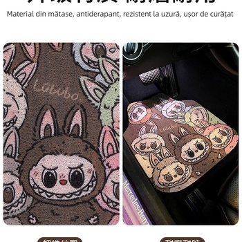 Covorașe universale pentru podea auto, cu textură de floare de mătase, rezistente la uzură și la murdărire