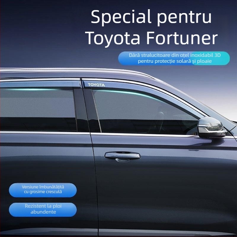 Rain guard pentru geamuri auto | Material acrilic | Compatibil cu Bgg | Fără personalizare