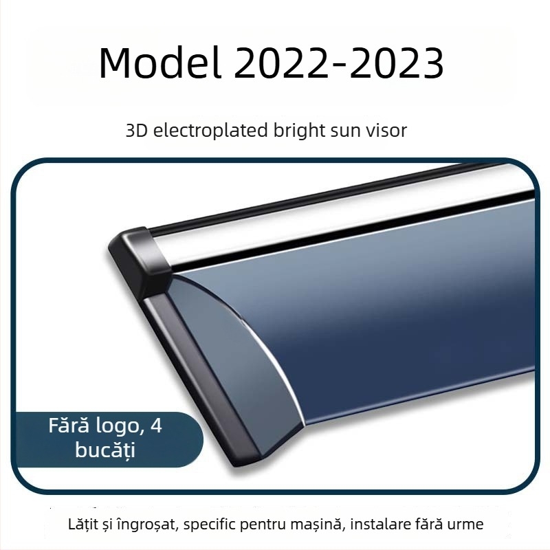 Rain guard pentru geamuri auto | Material acrilic | Compatibil cu Bgg | Fără personalizare