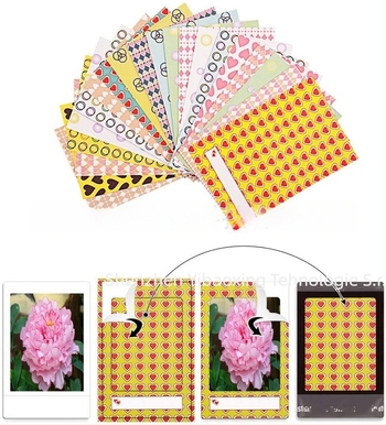 Set accesorii universal pentru Polaroid Mini12/11/9/8 – 4 în 1: ramă foto, autocolant foto, cârpă de curățare (2019)