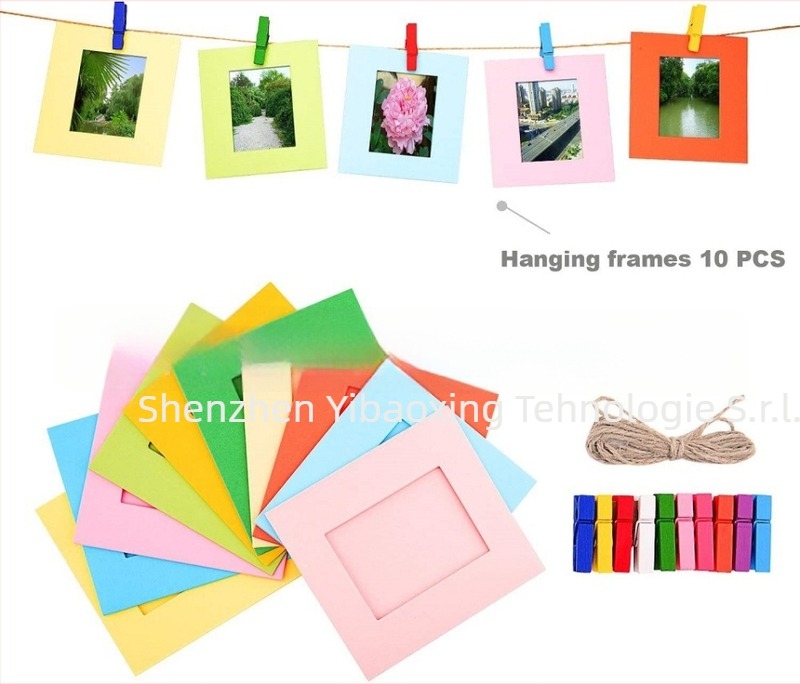 Set accesorii universal pentru Polaroid Mini12/11/9/8 – 4 în 1: ramă foto, autocolant foto, cârpă de curățare (2019)