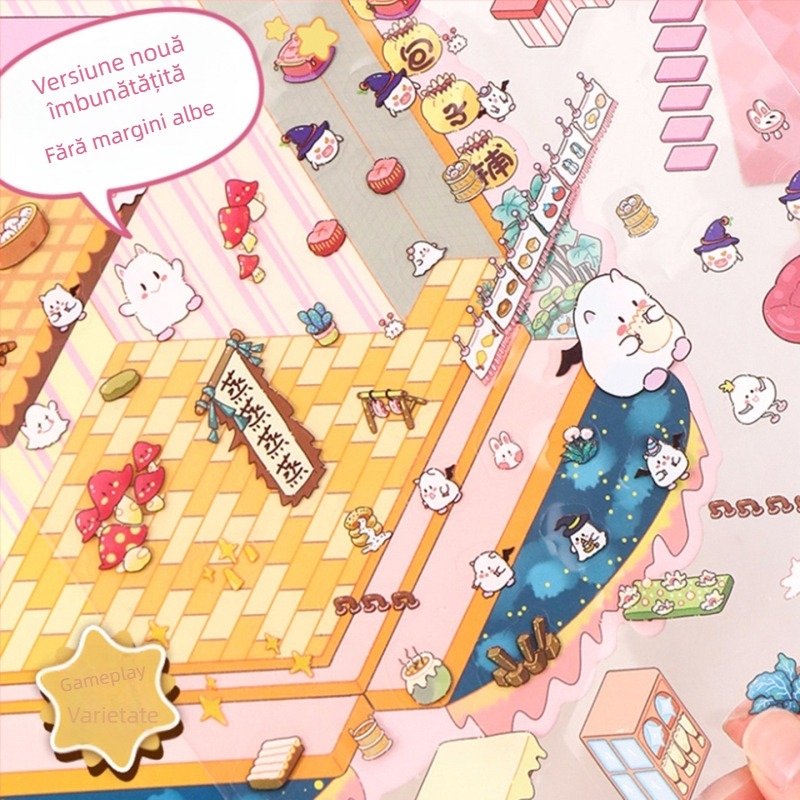 Kit autocolante 3D pentru scenă DIY – Personalizare: Da; Brand: Altul; Număr total de pixeli: Altul – Jucărie de relaxare