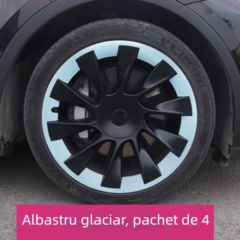 Capace de roți pentru Tesla Model Y, din plastic, marcă Independentă, compatibile cu vehicule Tesla